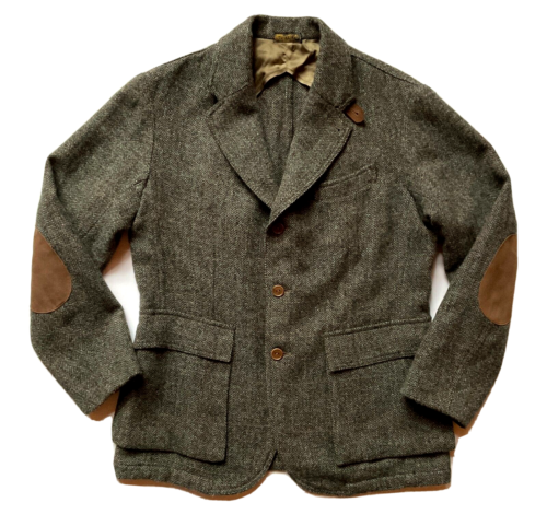 RRL Ralph Lauren 1920s Inspired Unconstructed Wool Tweed Sport Coat Jacket- L - Picture 8 of 11