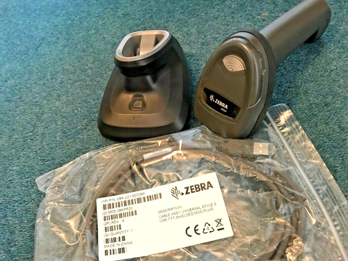 OPEN BOX Zebra DS2278 cordless bluetooth 2D barcode scanner kit,USB,warranty - Photo 2/8