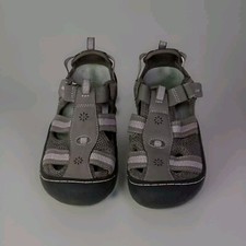 Jsport Women's Sandals Regatta Flat, Dark Grey Size 7.5 Comfortable Shoes.