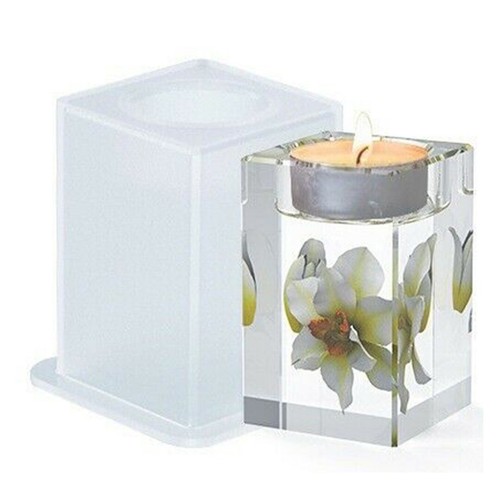 Tealight Candle Silicone Holder Mould Candlestick Epoxy Casting Resin Mold Craft - Picture 7 of 14