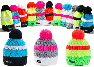 JFAN Berretto Beanie Donna Invernale con Pompon Lavorato a Maglia con Foderna Interna Calda e Morbida Sci Multicolore Snowboard Moda Carino Hat JFAN Berretto Beanie Donna Invernale con Pompon Lavorato a Maglia con Foderna Interna Calda e Morbida Sci Multicolore Snowboard Moda Carino Hat