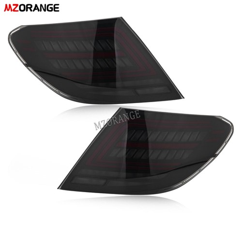 Smoked LED Tail Lights For Mercedes Benz W204 C200 C250 C300 2007 2008 2009-2014 - Picture 3 of 12
