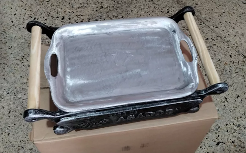 Cast Aluminum Table Brazier - Picture 2 of 3