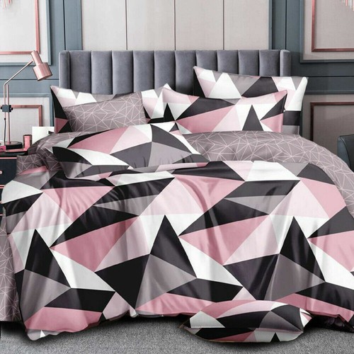 2025 New All Size Bed Doona Quilt Duvet Cover Set 100% Cotton Premium Bedding - Picture 34 of 38