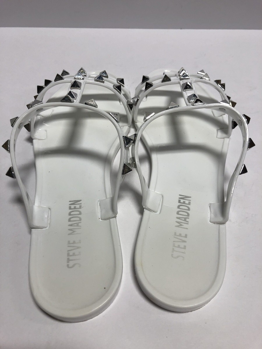 ホワイト スライドサンダル Steve madden 6.5 Steve Madden Women's Steer, White Slide Sandals, Size 6M | eBay