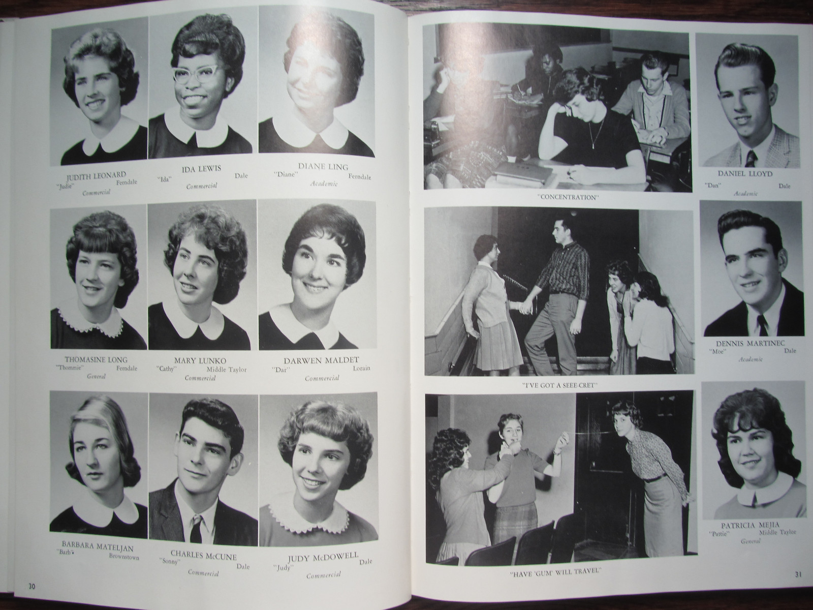 1962 REFLECTOR Ferndale Dale High School Johnstown PA Ferndale