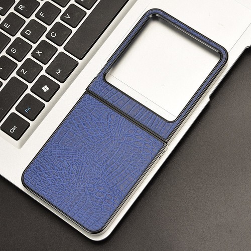 Funda rígida trasera para PC de cuero PU de cocodrilo de lujo abatible 5G para Infinix Zero - Imagen 23 de 23