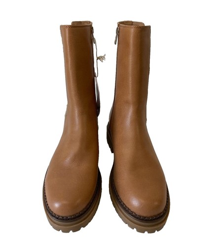 Sam&Libby Scarlett Combat Damenstiefel seitlicher Reißverschluss Strickdetails braun Gr.10 - Bild 3 von 8
