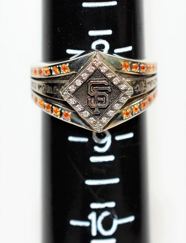 Natural Citrine & Diamond Ring 10K Solid White Gold .34tcw San Francisco - Picture 9 of 12