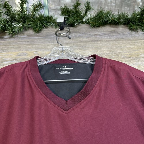 GRAND SLAM Jacket Size 2XL, XXL Men’s V-neck Pullover Windbreaker Maroon Red - Picture 5 of 20