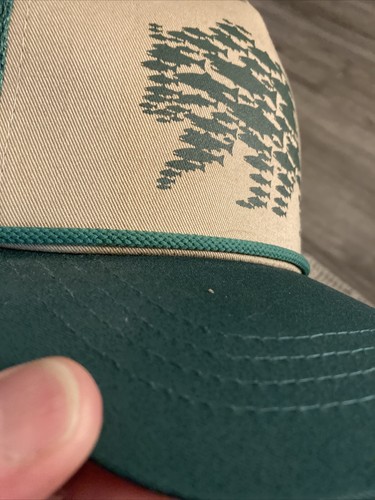 RepYourWater Black Bear Salmon Trucker Rope Hat Green And Tan - Picture 4 of 7