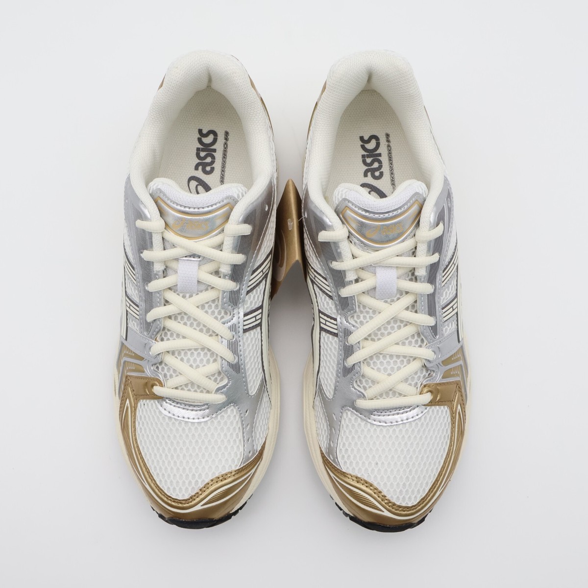 靴 asics GEL-KAYANO 14 WHITE/CREAM 25cm Asics Men's Gel-Kayano 14 Cream / Cream Low Top Sneakers