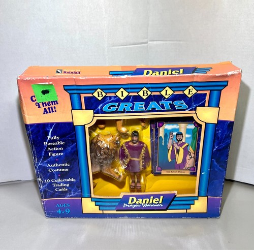 Rare Vintage 1995 Rainfall BIBLE GREATS Daniel & The Lions SEALED - Bild 7 von 9