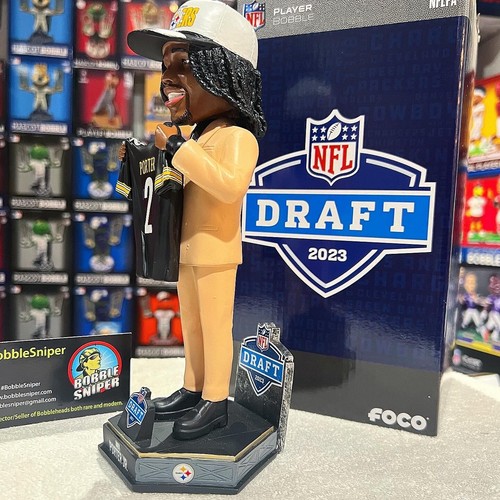 JOEY PORTER JR Pittsburgh Steelers "Draft Day" Exclusive NFL Rookie Bobblehead - Picture 3 of 7