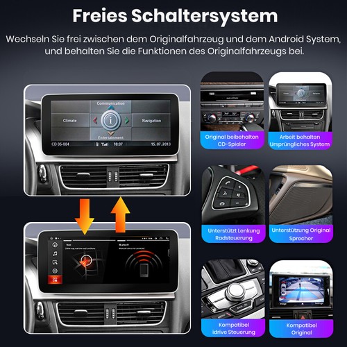 Carplay GPS Navi Für Audi A4 B8 A5 09-16 Android 12 Autoradio WIFI 4G DSP DAB+BT - Bild 7 von 9