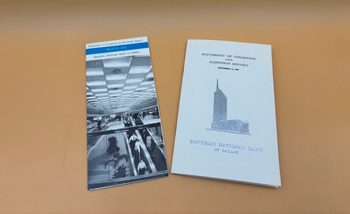 Vintage Bank Documents 1961-1963 Bank of America Chase Manhattan Boston Dallas - Picture 4 of 5