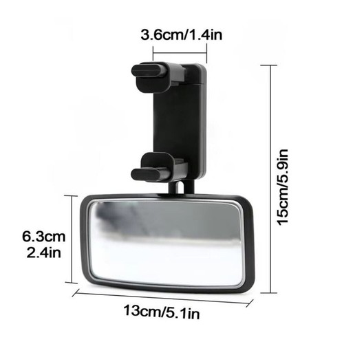 Wide View Interior Baby Mirror Adjustable Car Auxiliary Observe Mirror - Picture 2 of 10