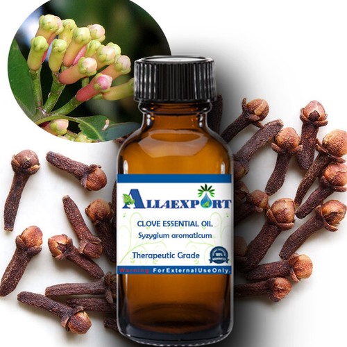 REINES ÄTHERISCHES NELKENÖL Syzygium aromaticum NATÜRLICHER PFLANZLICHER DUFT AROMA - Bild 2 von 30