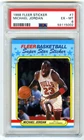 MICHAEL JORDAN~1988 FLEER STICKER PSA-6 EX-MT HOT NBA 3RD YEAR CARD#7 (NEW CASE)