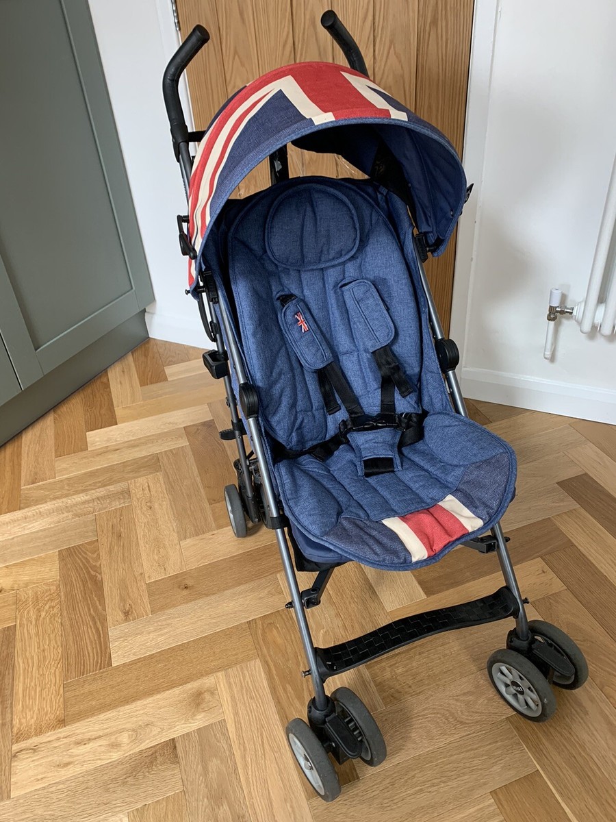 Easy Walker Mini Cooper Stroller Pushchair Buggy Union Jack Excellent Condition