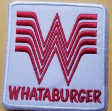 Whataburger Embroidered Patch approx 3x3"