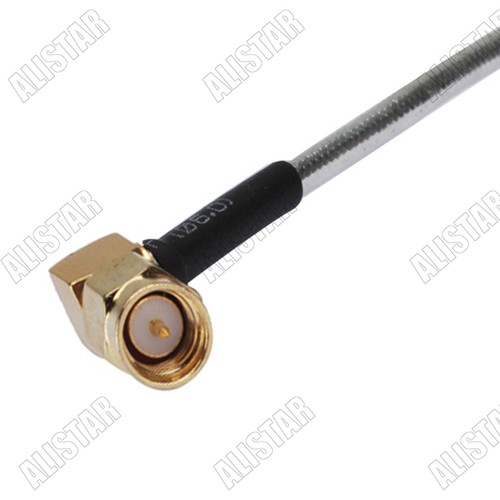 Cable RG402 15cm SMA Male RA to N Jack Female 4 hole panel Semi-Flexible .141" - Picture 2 of 2