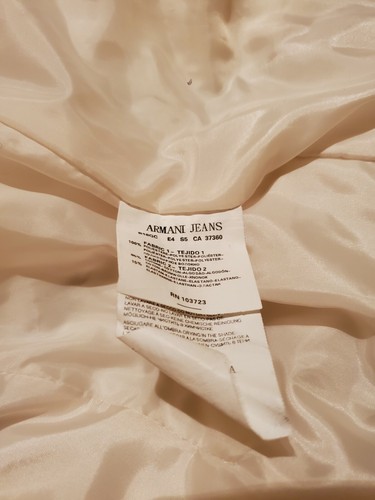 Armani Jeans Womens Beige Puffer Jacket Size 4 (EU38) - Picture 7 of 8