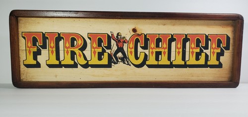Wood FIRE CHIEF Sign/Plaque Great Gift Unique