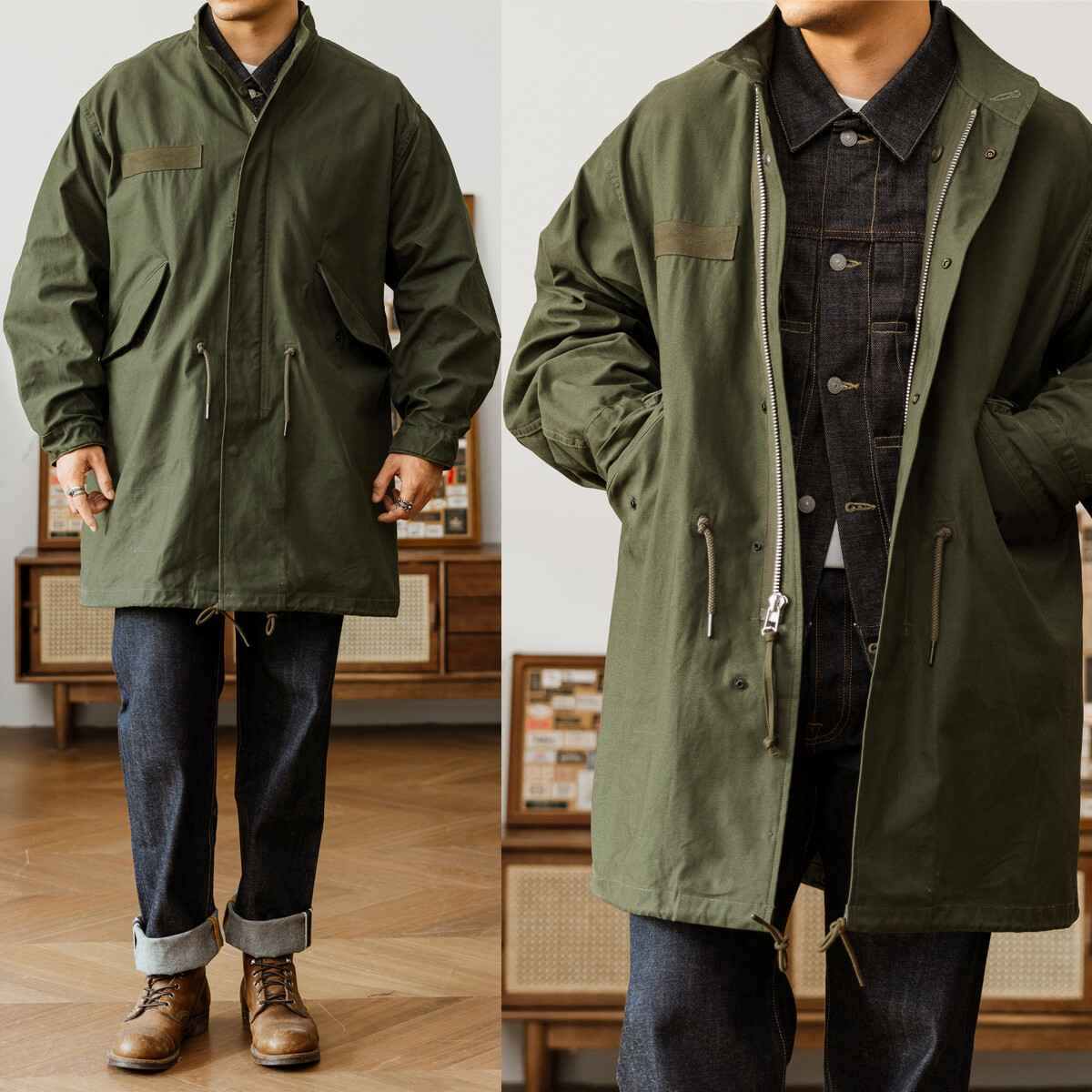 人気が高い M-65 Tornado Red parka M65 Military Shell Jacket Fishtail ジャケット・アウター