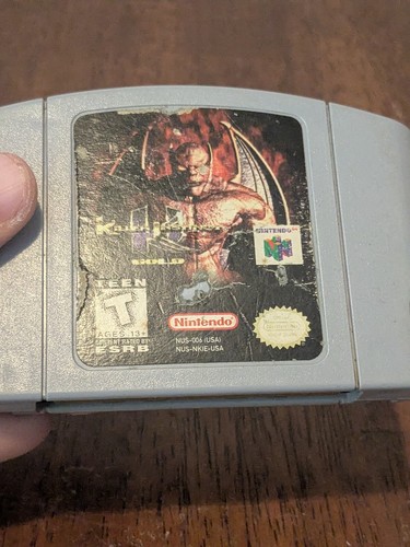 Cartucho auténtico Killer Instinct Gold N64 Nintendo 64 etiqueta dañada - Imagen 2 de 3