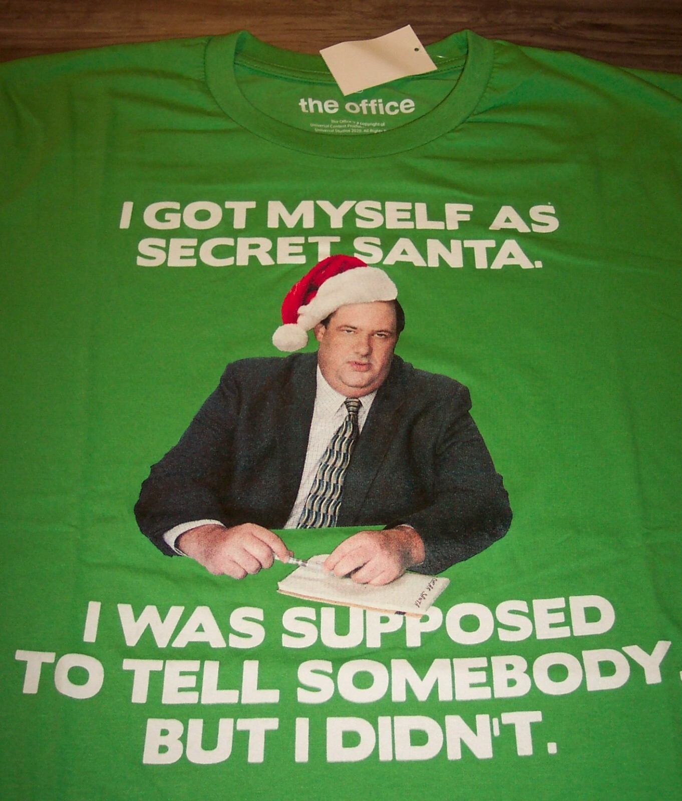 UNDERCOVER T shirt THE OFFICE KEVIN Secret Babbo Natale GRANDE Natale NUOVA con etichetta