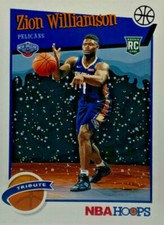 2019-20 Panini NBA Hoops Basketball Hoops Tribute #296: Zion Williamson Purple