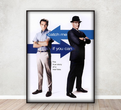 Catch Me If You Can Film Poster Druck Wandbild Wohndeko Bild A4 gerahmt