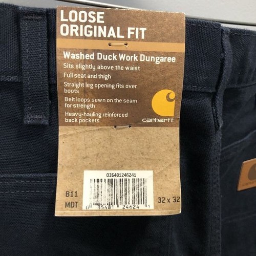 NUEVO CON ETIQUETAS - Vaqueros Carhartt Azul Marino 32x32 - Imagen 6 de 6