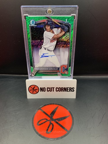 2025 Bowman Chrome 1st Esteban Gonzalez Auto Green Shimmer /99