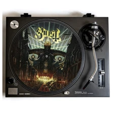 GHOST Turntable Slipmat for Vinyl Records 12" DJ Slip Mat heavy metal vinyls lp