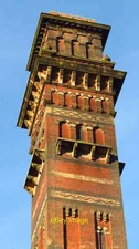 Photo 6x4 India Mill Chimney, Darwen (close up of top) India Mill was own c2022