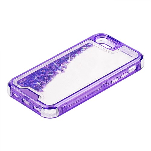 For Apple iPhone 7 | 8 - Waterfall Glitter Liquid Shock Proof Armor Cover Case - Picture 24 of 43