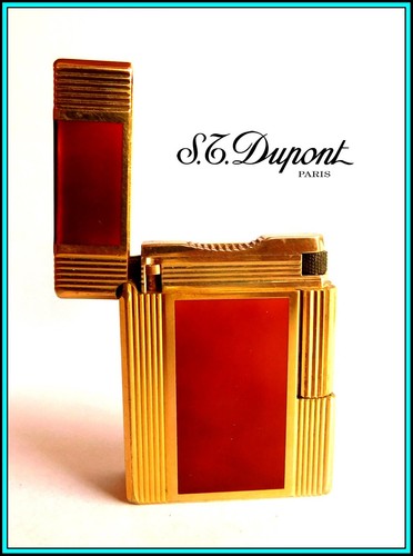 S.T. DUPONT Lighter - Ligne 1 Rose Gold & Brown Chinese Lacquer - JUST SERVICED - Picture 14 of 18