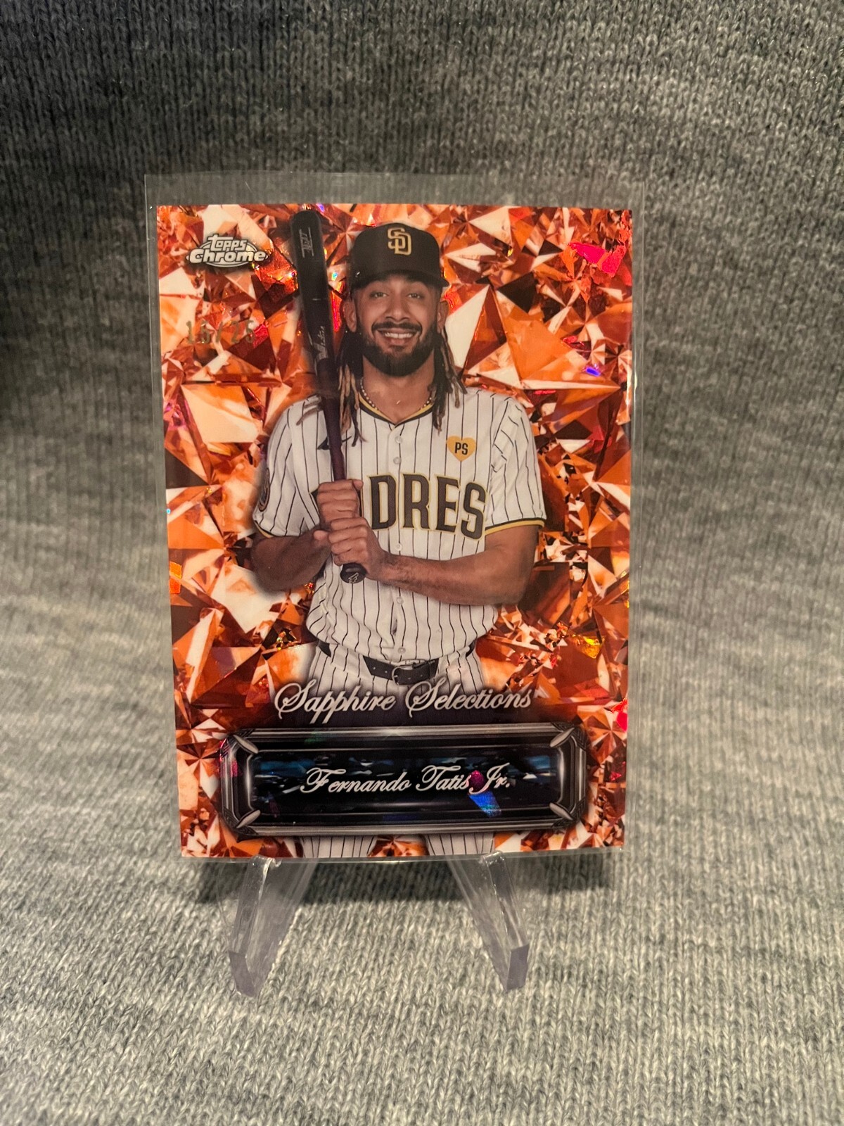 2024 Topps Chrome Sapphire Fernando Tatis Jr Orange Sapphire Selections 15/25