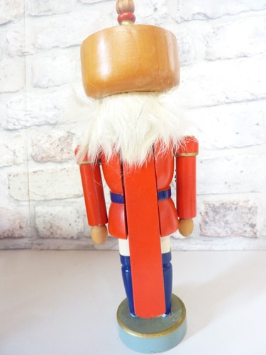 Vintage echt deutscher Holz 11" Nussknacker Erzgebirge Mitte 20. Jahrhundert - Bild 12 von 20