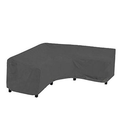 Garden Furniture Corner Sofa Set Cover, V Shaped 100" L x 33.5" D x 31