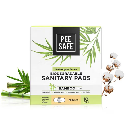 Pee Safe Biodegradable Sanitary Pads-Leak-Proof, Soft, And Rash-Free Period Prot