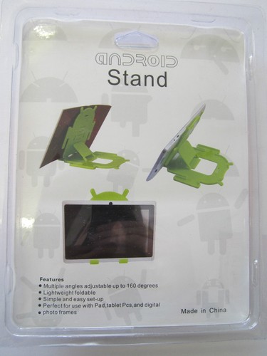 Purple Android Robot Multi Angle Stand Desk Cradle For Samsung Galaxy Tab 2/3 - Picture 2 of 4