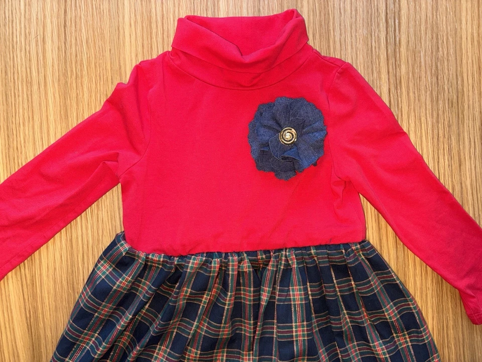 Gap Christmas Dress Classic Tartan Plaid Size 3T - Image 2 of 4