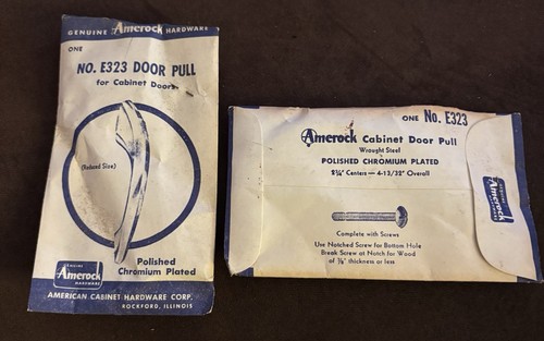 Amerock Vintage Polished Chromium Cabinet Arch Pull Handle E323 - Set Of 2 - New - Picture 2 of 4