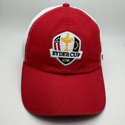 Ryder Cup 2016 USA Golf Trucker Hat Red White Adjustable OSFA Cap 47 Brand