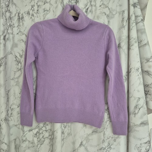 Munrospun House Of Bruar  Women’s  Lilac 100% Pure Wool Jumper Size 36 UK 10
