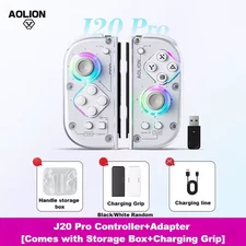 Aolion White J20 Pro Knight Wireless Joycons