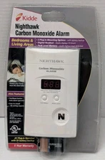 Kidde Carbon Monoxide Detector Alarm, Plug In Wall with 9-Volt Battery Backup